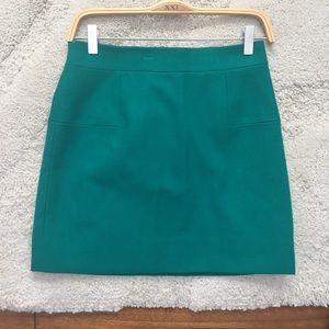 B.2 J.crew teal wool skirt